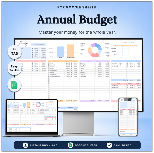 Annual Budget GigaSheets