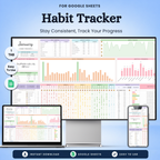 ADHD Habit Tracker Google Sheets template