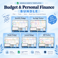 Budget & Personal Finance Google Sheets Template GigaSheets