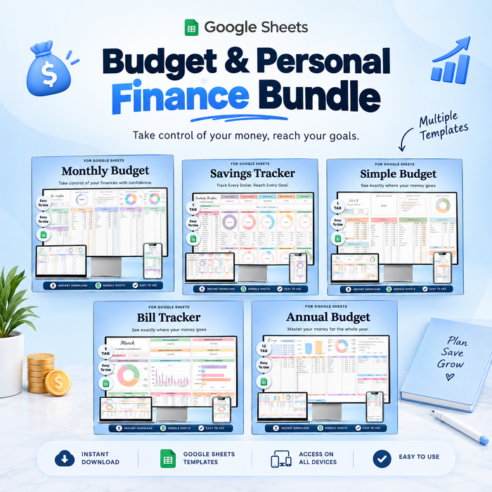 Budget &amp; Personal Finance Bundle GigaSheets