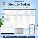 Monthly Budget Tracker Google Sheets GigaSheets