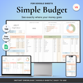 Simple Budget Tracker V2 Spreadsheet