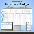 Paycheck Budget Tracker Spreadsheet
